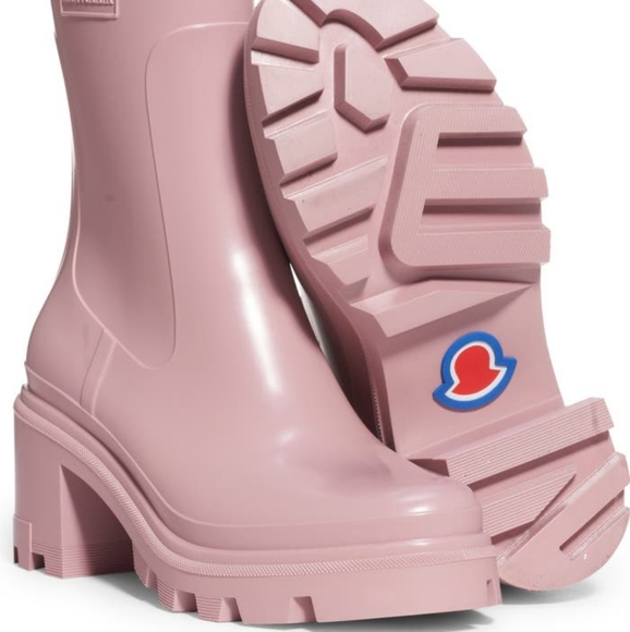 Moncler Women's LoftGrip Dark Pink Rain Boots | New! | Size 8.5 | NWT | - Picture 9 of 15